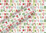 wfa Geschenkpapier Happy Holidays