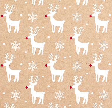  - Weihnachtskollektion - Geschenkpapierrollen - wfa Geschenkpapier "Rudolf"