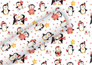  - Weihnachtskollektion - Geschenkpapierrollen - wfa Geschenkpapier Pinguin