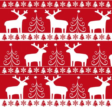  - Weihnachtskollektion - Geschenkpapierrollen - wfa Geschenkpapier Wald rot/weiss