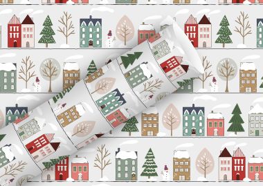  - Weihnachtskollektion - Geschenkpapierrollen - wfa Geschenkpapier Christmas Town