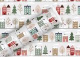wfa Geschenkpapier Christmas Town