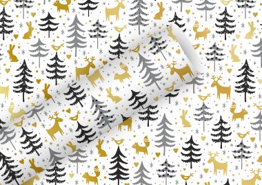  - Weihnachtskollektion - Geschenkpapierrollen - wfa Geschenkpapier Waldtiere
