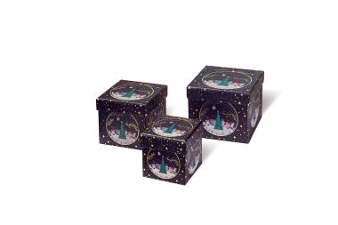  - Weihnachtskollektion - Geschenkschachteln - Kartonage Winter Village
