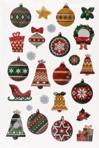  - Weihnachtskollektion - Sticker WH - XMAS Sticker Weihnachtskugeln