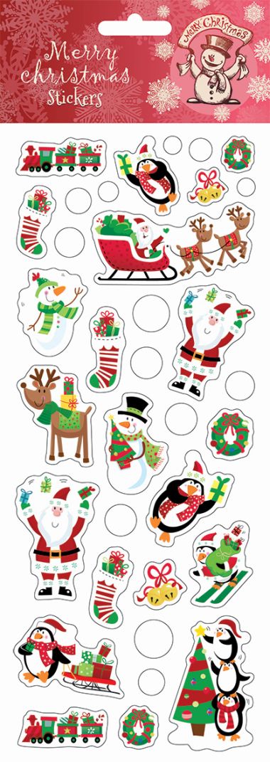  - Weihnachtskollektion - Sticker WH - wfa Sticker XMAS Santa Friends