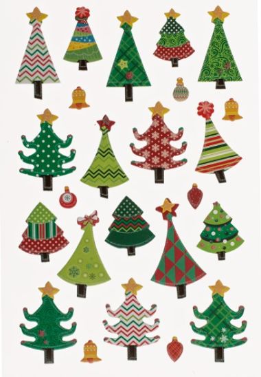  - Weihnachtskollektion - Sticker WH - XMAS Sticker Tannenbaum