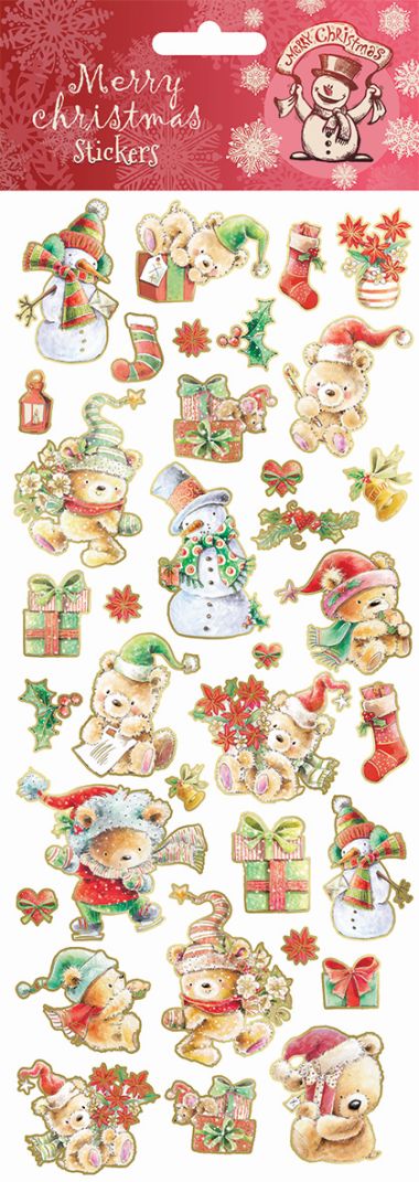  - Weihnachtskollektion - Sticker WH - wfa Sticker XMAS Cute Bears