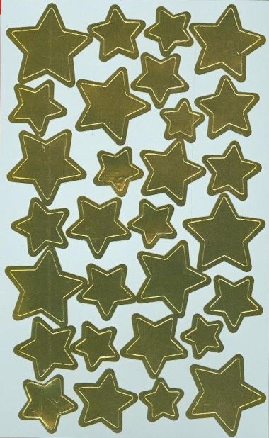  - Weihnachtskollektion - Sticker WH - wfa Sticker XMAS Sterne gold