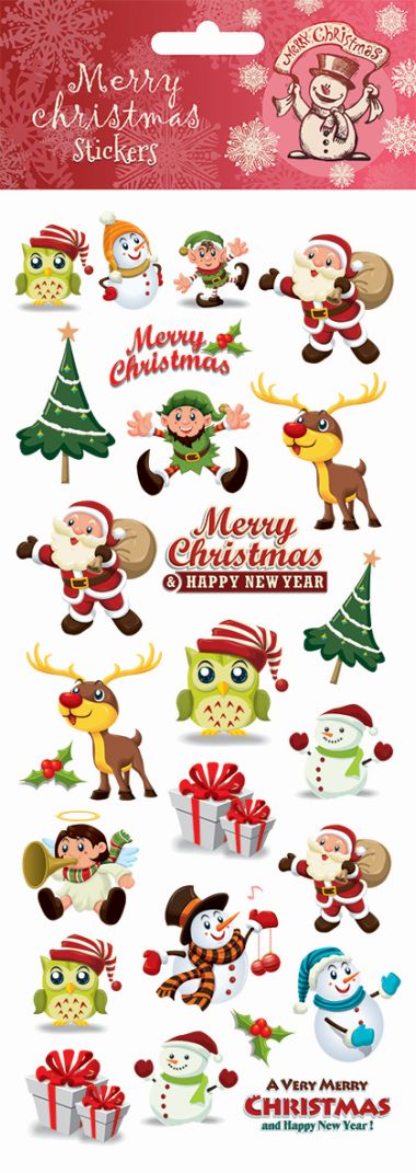  - Weihnachtskollektion - Sticker WH - wfa Sticker XMAS Santa & Helpers