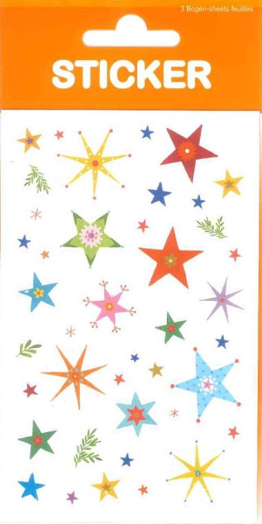  - Weihnachtskollektion - Sticker WH - Sticker XMAS Sterne