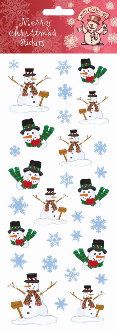  - Weihnachtskollektion - Sticker WH - wfa Sticker XMAS Snowman