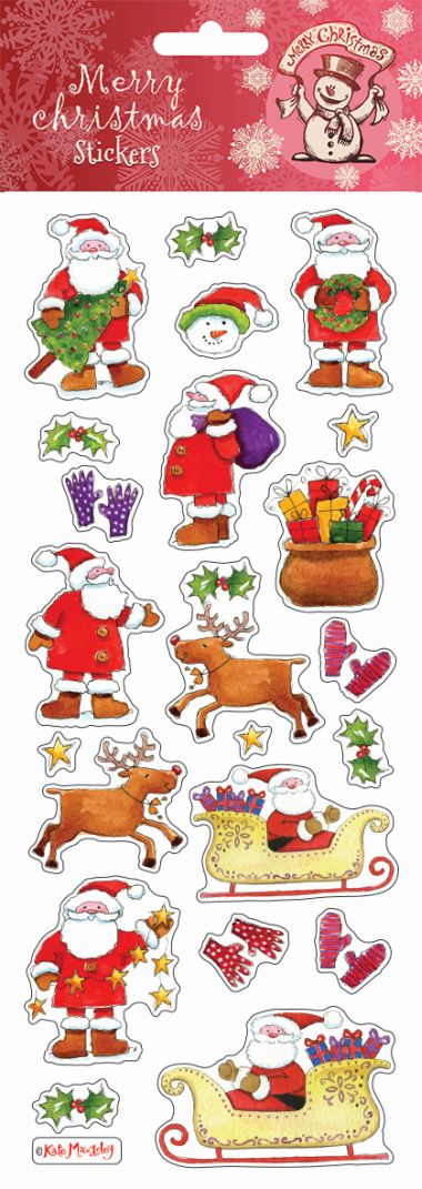  - Weihnachtskollektion - Sticker - wfa Sticker XMAS Santa with Tree