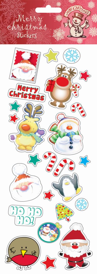  - Weihnachtskollektion - Sticker WH - wfa Sticker XMAS Santa Stamp