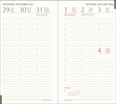  - Agenden / Booklets - Agenden/Planer - Retime Regular ohne Gummizug Dunkelrosa