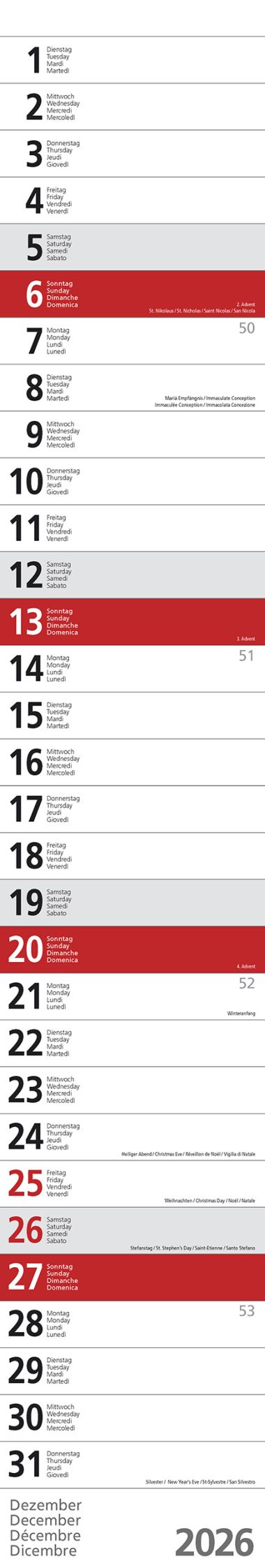  - Kalender - Office Kalender - XL Planer