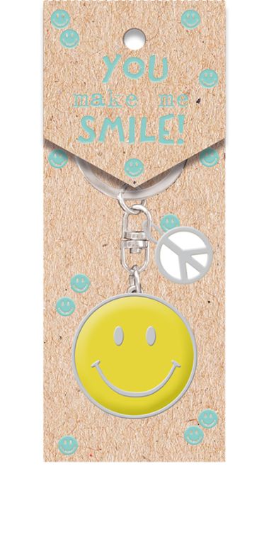  - Geschenkartikel Allgemein - Schlüsselanhänger - Schlüsselanhänger Smiley