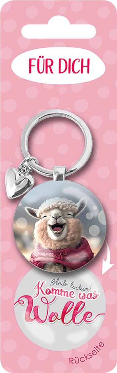  - Geschenkartikel Allgemein - Schlüsselanhänger - Schlüsselanhänger mit Glascabochon