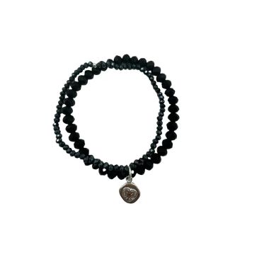  - Andreani Schmuck - Armbänder - Armband aus Glas m versilbertem Anhänger