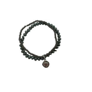  - Andreani Schmuck - Armbänder - Armband aus Glas m versilbertem Anhänger