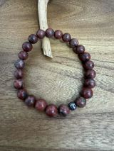 Männerarmband echte Steine 8 mm / Gr.19