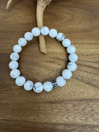  - Andreani Schmuck - Armbänder - Männerarmband echte Steine 8 mm / Gr.22