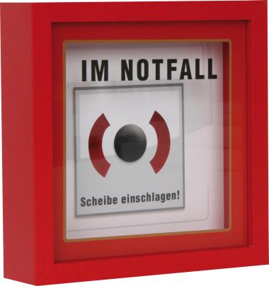  - Geschenkartikel Allgemein - Spardose mit Glasfront - Spardose mit Glasfront-Im Notfall