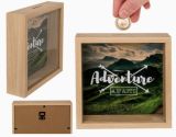 Holz-Spardose - Adventure awaits