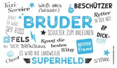  - Geschenkartikel Allgemein - Küchen Brettchen - wfa Brettchen Bruder
