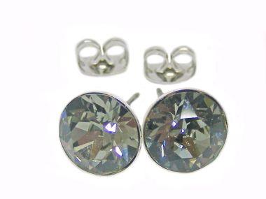  - Geschenkartikel Allgemein - Ohrstecker Saphira Schmuck 6mm - Ohrstecker Saphira Black Diamond
