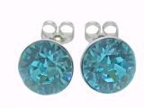 wfa Ohrstecker Saphira Light Turquoise