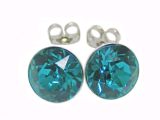 Ohrstecker Saphira Blue Zircon