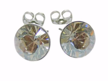  - Geschenkartikel Allgemein - Ohrstecker Saphira Schmuck 6mm - wfa Ohrstecker Saphira Silvershade