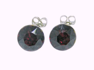  - Geschenkartikel Allgemein - Ohrstecker Saphira Schmuck 6mm - Ohrstecker Saphira Siam