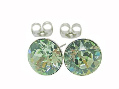  - Geschenkartikel Allgemein - Ohrstecker Saphira Schmuck 6mm - Ohrstecker Saphira Chrysolite