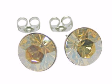  - Geschenkartikel Allgemein - Ohrstecker Saphira Schmuck 6mm - wfa Ohrstecker Saphira Golden Shadow