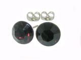 wfa Ohrstecker Saphira Burgundy