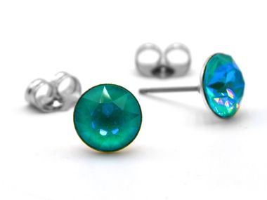  - Geschenkartikel Allgemein - Ohrstecker Saphira Schmuck 6mm - wfa Ohrstecker Saphira Laguna Delite