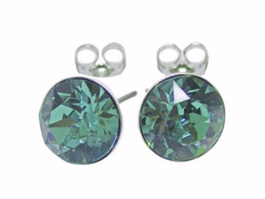  - Geschenkartikel Allgemein - Ohrstecker Saphira Schmuck 6mm - Ohrstecker Saphira Erinite