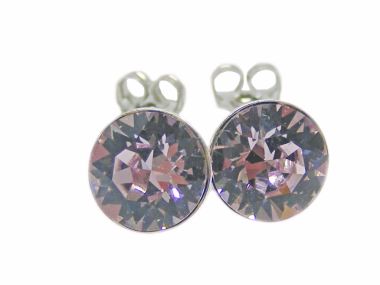  - Geschenkartikel Allgemein - Ohrstecker Saphira Schmuck 6mm - Ohrstecker Saphira Light Amethyst
