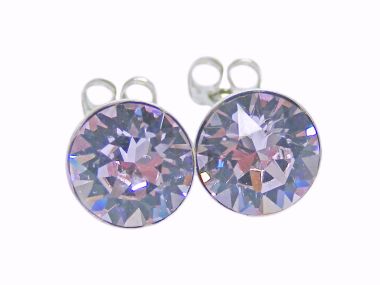  - Geschenkartikel Allgemein - Ohrstecker Saphira Schmuck 6mm - Ohrstecker Saphira Violet