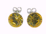 wfa Ohrstecker Saphira Light Topaz