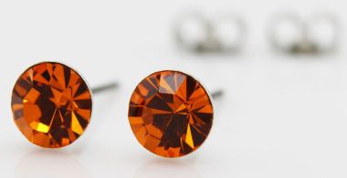  - Geschenkartikel Allgemein - Ohrstecker Saphira Schmuck 6mm - Ohrstecker Saphira Sun