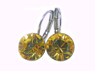  - Geschenkartikel Allgemein - Ohrhänger Saphira Schmuck 8mm - wfa Ohrhänger Saphira Light Topaz