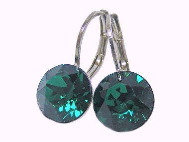  - Geschenkartikel Allgemein - Ohrhänger Saphira Schmuck 8mm - Ohrhänger Saphira Emerald