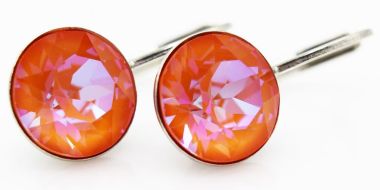  - Geschenkartikel Allgemein - Ohrhänger Saphira Schmuck 8mm - wfa Ohrhänger Saphira Orange Delite