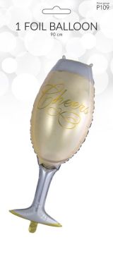 Folien Ballon Champagnerglas