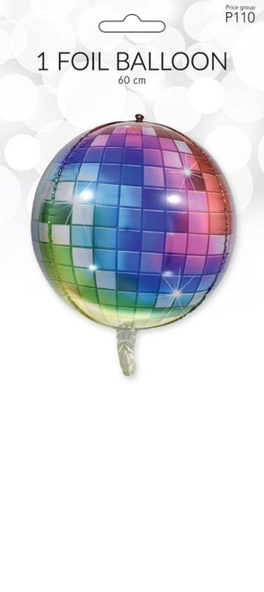  - Geschenkartikel Allgemein - Folienballon / Luftballon - Folien Ballon Party Kugel farbig