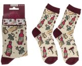 Socken "Wein"